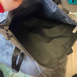 Lancôme Big bag. Black with silver sparkly Rose